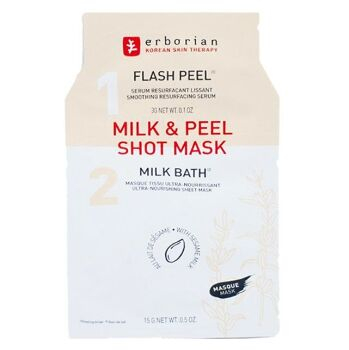 ERBORIAN  Vyživující pleťová maska (Milk & Peel Shot Mask) 18 g (Korejské pleťové masky) - Vyhlazující, Vyživující, Rozjasňující