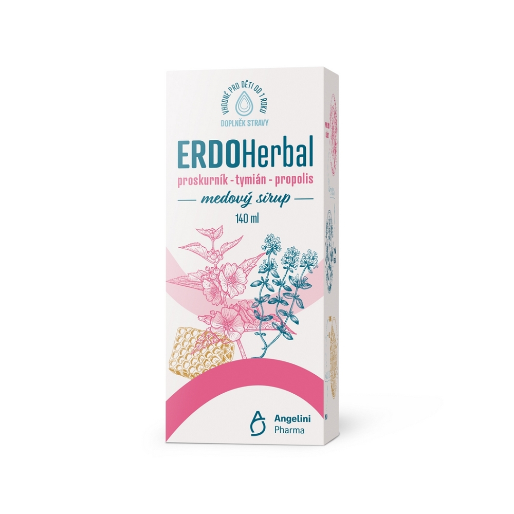 E-shop ERDOHERBAL medový sirup 140 ml