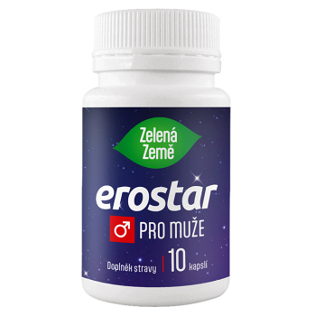 ZELENÁ ZEMĚ Erostar pro muže 10 kapslí (Doplňky stravy pro potenci, erekci) - Vícesložkové