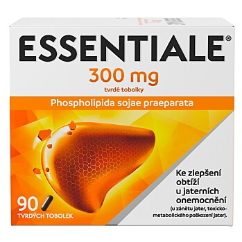 ESSENTIALE 300 mg 90 tvrdých tobolek (Na játra a žlučník) - Jednodruhové, Regenerační