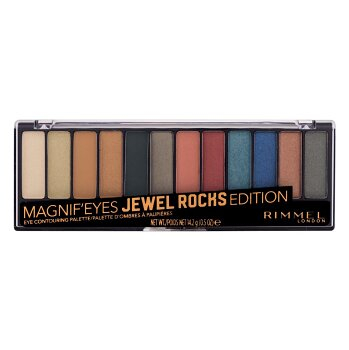 RIMMEL LONDON Magnif Eyes Palette Oční stíny 009 Jewel Rocks Editon 14,2 g (Oční stíny) - Dekorativní