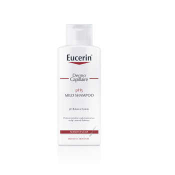 EUCERIN DermoCapillaire pH5 Šampon na vlasy pro citlivou pokožku 250 ml (Dermokosmetika šampóny na vlasy) - Dermokosmetika, Vyživující