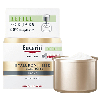 EUCERIN Hyaluron-Filler + Elasticity Noční krém REFILL, 50ml (Dermokosmetika pleťové krémy, gely, balzámy)