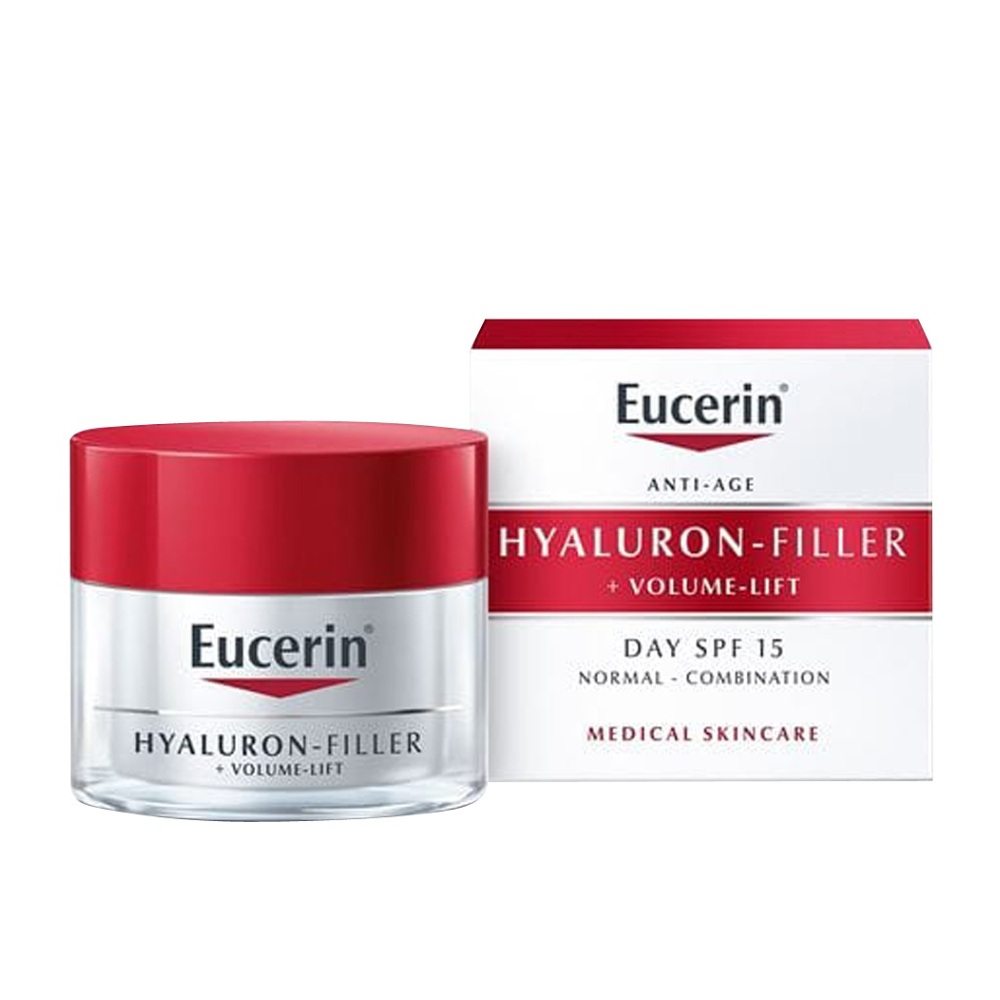 E-shop EUCERIN Hyaluron-Filler + Volume-Lift Denní krém SPF 15 pro suchou pleť 50 ml
