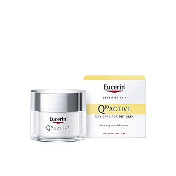 EUCERIN Q10 Active Vyhlazující denní krém proti vráskám 50 ml (Dermokosmetika pleťové krémy, gely, balzámy) - Dermokosmetika, Regenerační, Denní