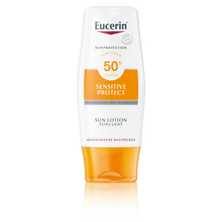 Levně EUCERIN Sun Sensitive Protect Extra lehké mléko SPF 50+ 150 ml