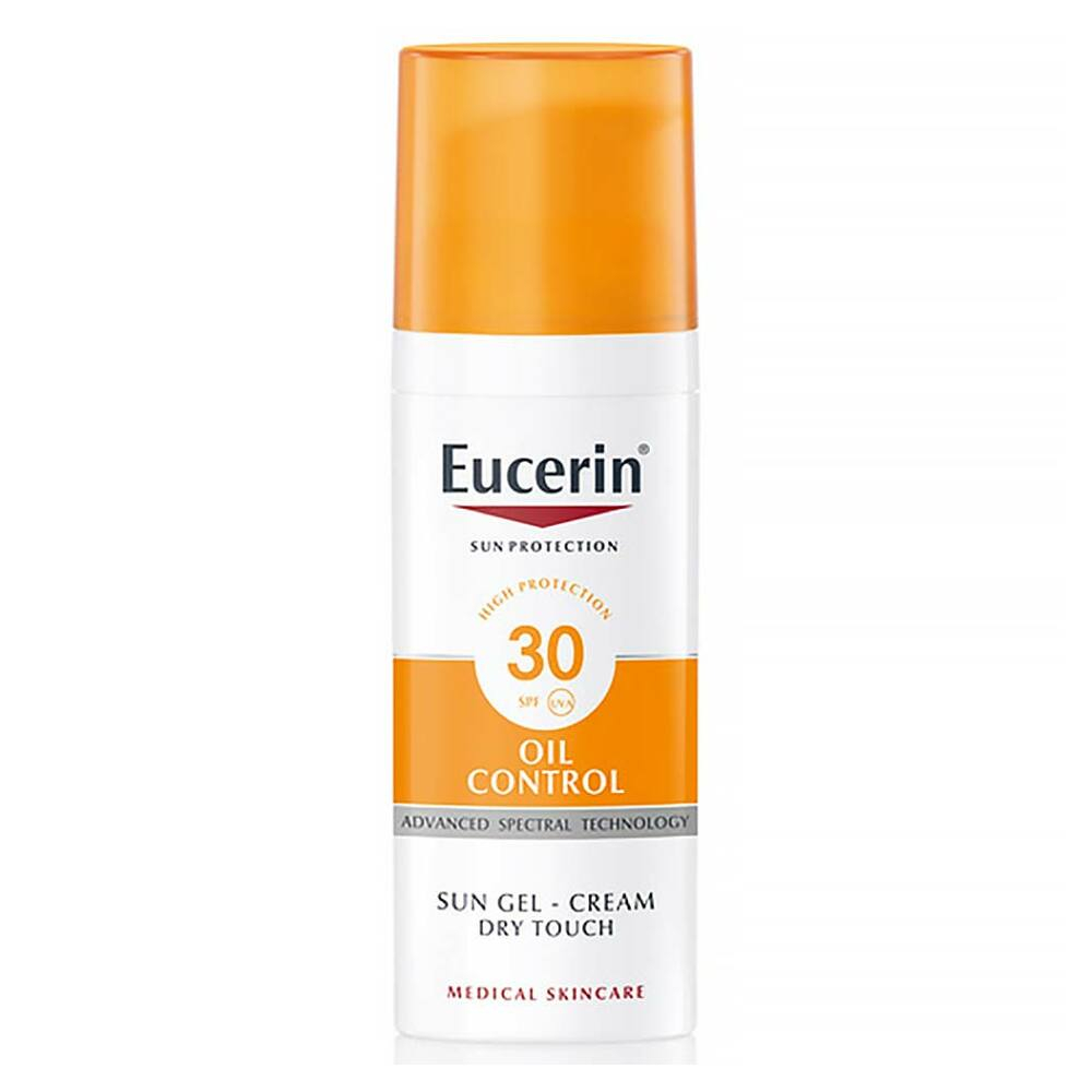 Levně EUCERIN Sun Oil Control Ochranný krémový gel na opalování na obličej SPF 30 50 ml
