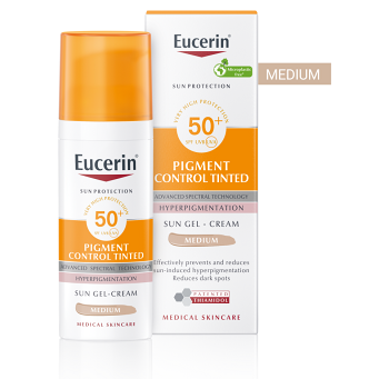 EUCERIN Sun Pigment Control Tónovací emulze SPF50+ Medium 50ml (Dermokosmetika opalovací krémy) - Dermokosmetika