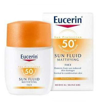EUCERIN SUN Zmatňující emulze SPF 50+ na opalování na obličej 50 ml