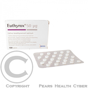 EUTHYROX 50  100X50RG Tablety