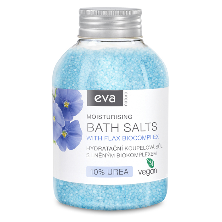 E-shop EVA NATURA Hydratační koupelová sůl s lněným biokomplexem 600 g