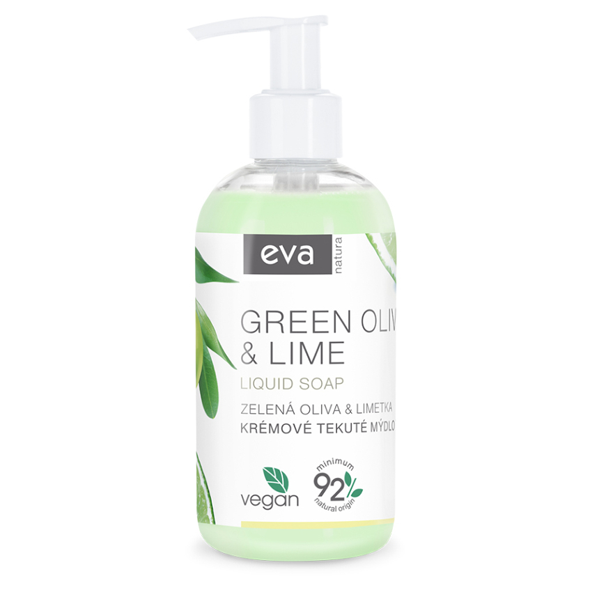 Levně EVA NATURA Krémové tekuté mýdlo Zelená oliva & Limetka 250 ml