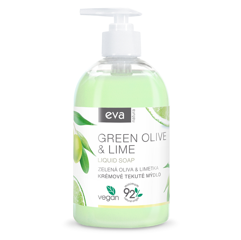 EVA NATURA Krémové tekuté mýdlo Zelená oliva & Limetka 500 ml