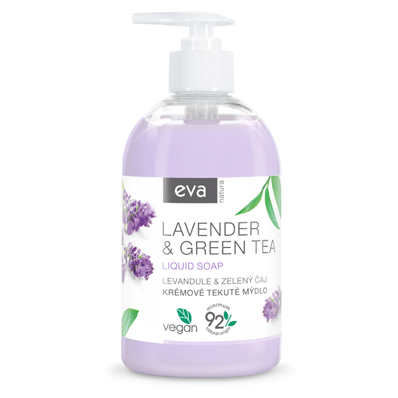 E-shop EVA NATURA Krémové tekuté mýdlo Levandule & Zelený čaj 500 ml