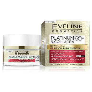 EVELINE COSMETICS Platinum&Collagen day&night face cream 60+ 50 ml