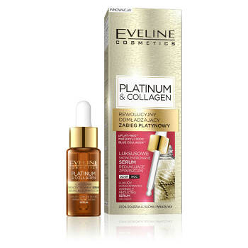 EVELINE COSMETICS Platinum&Collagen Wrinkle reducing serum day&night 18 ml