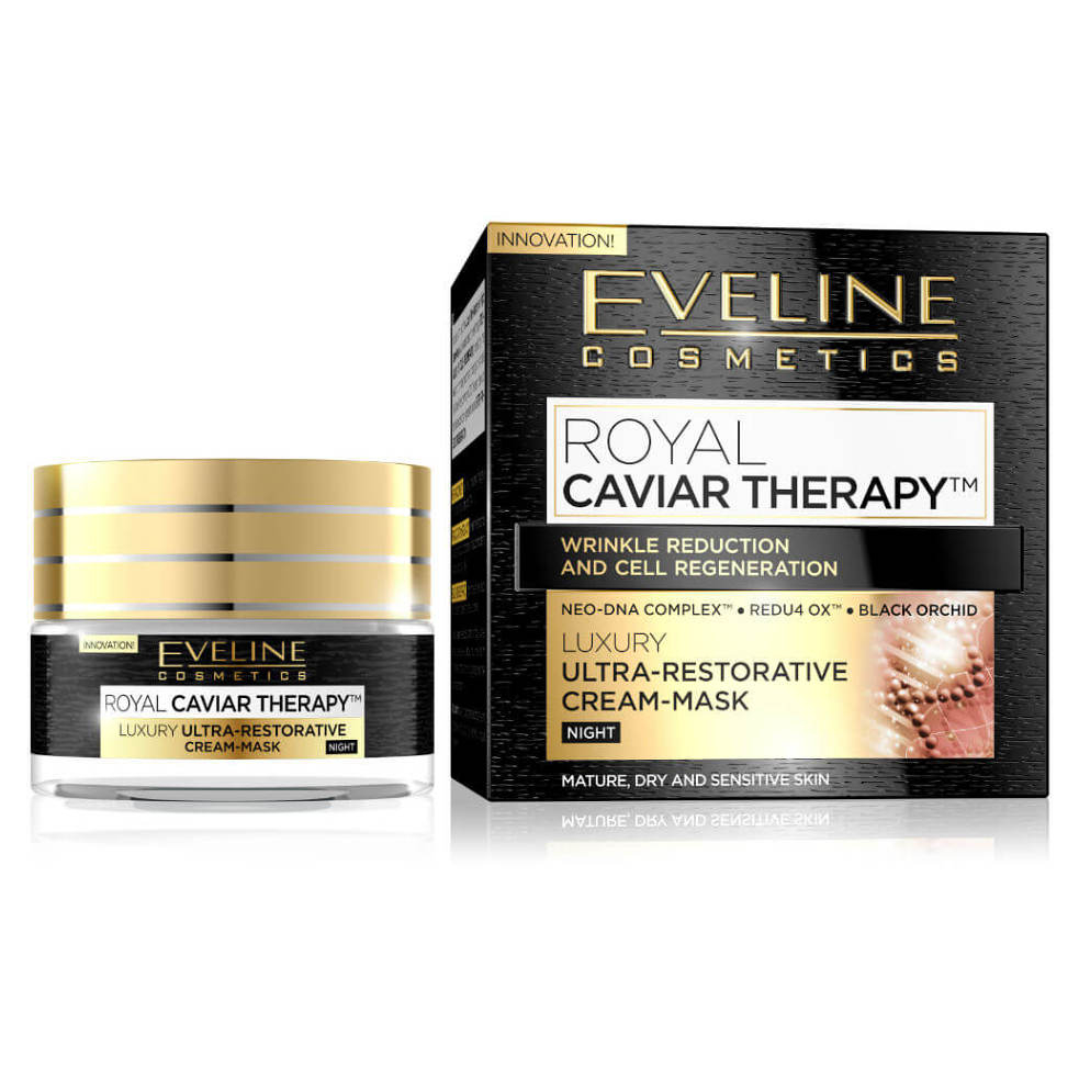 Levně EVELINE COSMETICS Royal Caviar Ultra-repair night cream-mask 50 ml