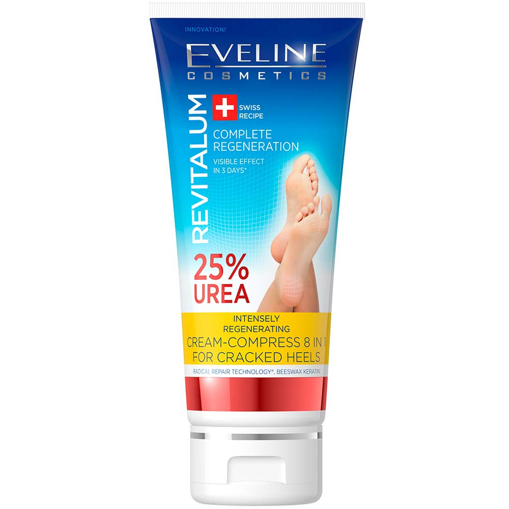 EVELINE Revitalum Krém na popraskané paty 8v1 s 25 % urea 75 ml