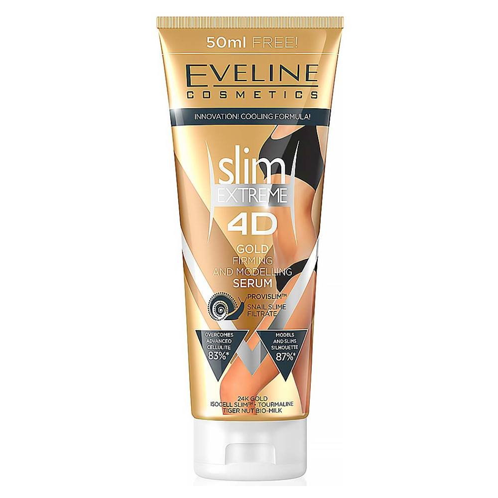 Levně EVELINE Slim EXTREME 4D Gold Sérum na hubnutí a tvarování 250 ml