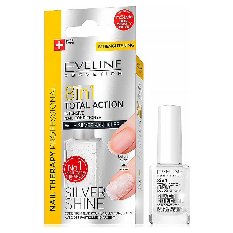 E-shop EVELINE Spa Nail Total 8v1 Silver 12 ml