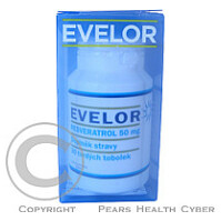 Evelor resveratrol 50mg cps.30