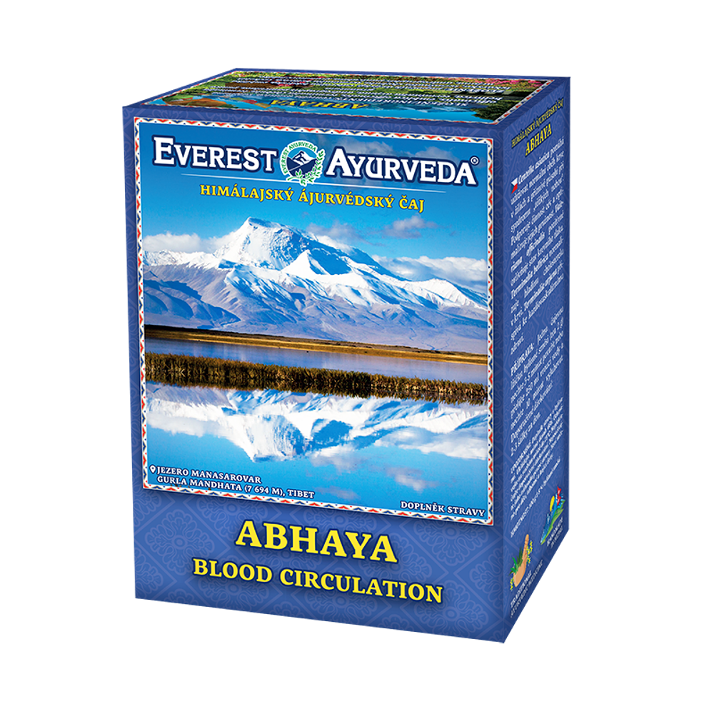 E-shop EVEREST AYURVEDA Abhaya krevní oběh a průchodnost cév sypaný čaj 100 g