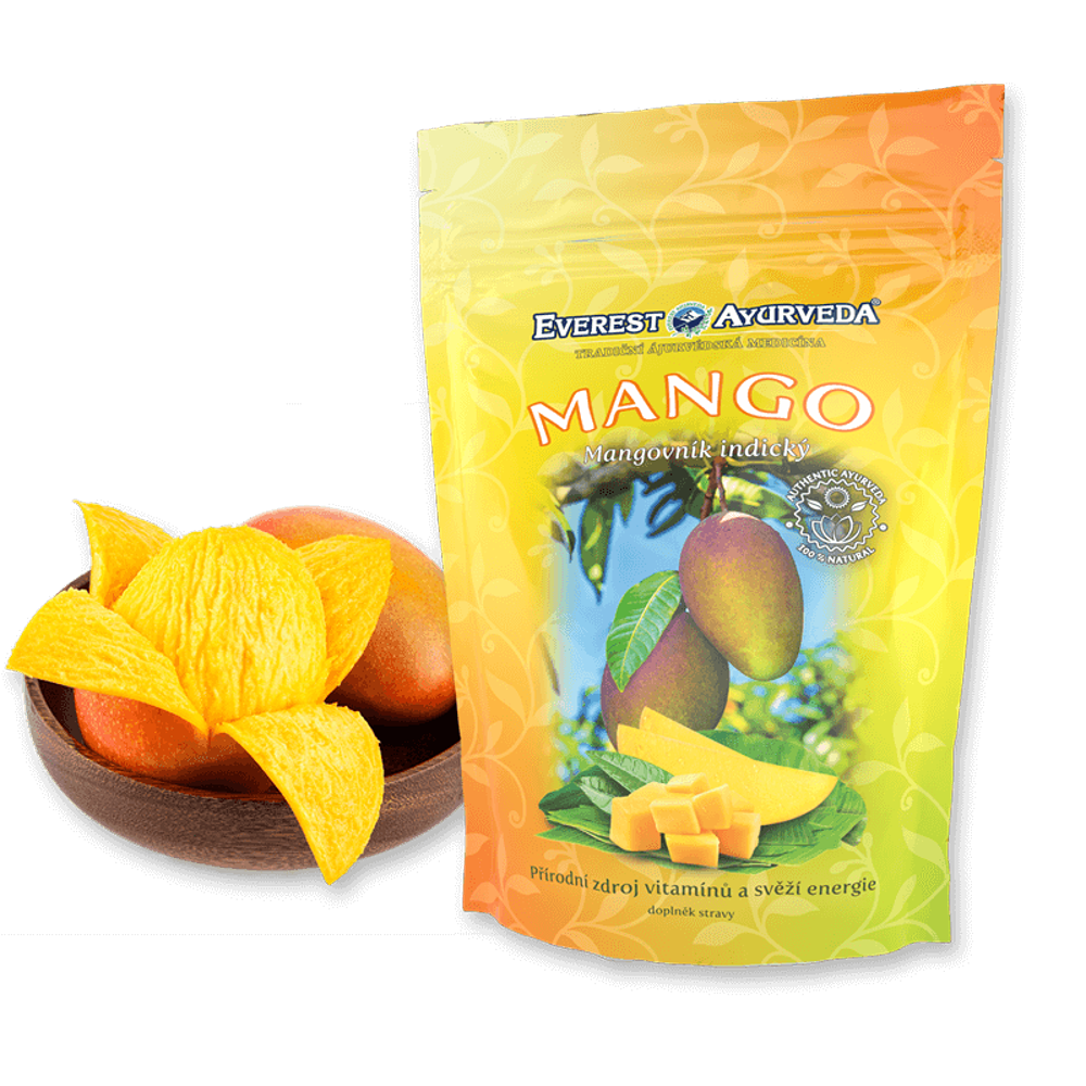 E-shop EVEREST AYURVEDA Mango plod vitamín C a A sušené ovoce 100 g