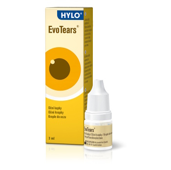 EVOTEARS oční kapky 3 ml (Kapky do očí) - Oční, Zklidňující
