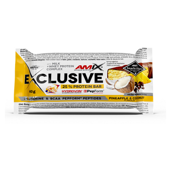 AMIX Exclusive protein bar ananas a kokos 40 g