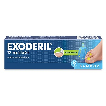 EXODERIL Krém 10 mg 30 g (Přípravky na plísně a mykózy) - Jednodruhové