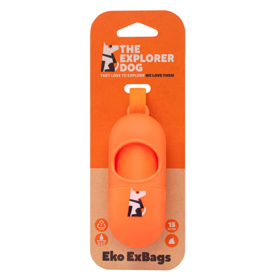 E-shop EXPLORER DOG Zásobník s 1 rolí 15 ks pytlíků