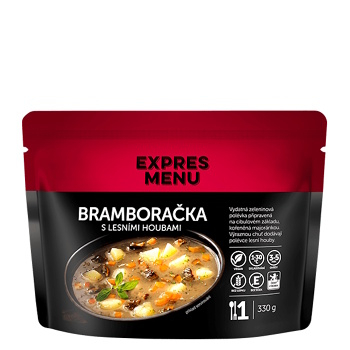 EXPRES MENU Bramboračka s lesními houbami 330 g (Bezlepková hotová jídla a polévky)