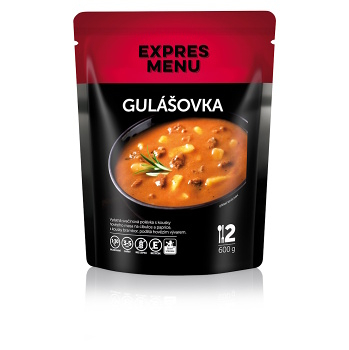 EXPRES MENU Gulášová polévka bez lepku 2 porce (Bezlepková hotová jídla a polévky) - Slané