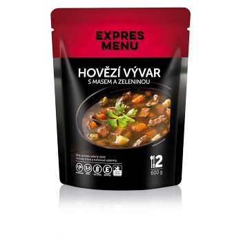 EXPRES MENU Hovězí vývar se zeleninou 2 porce