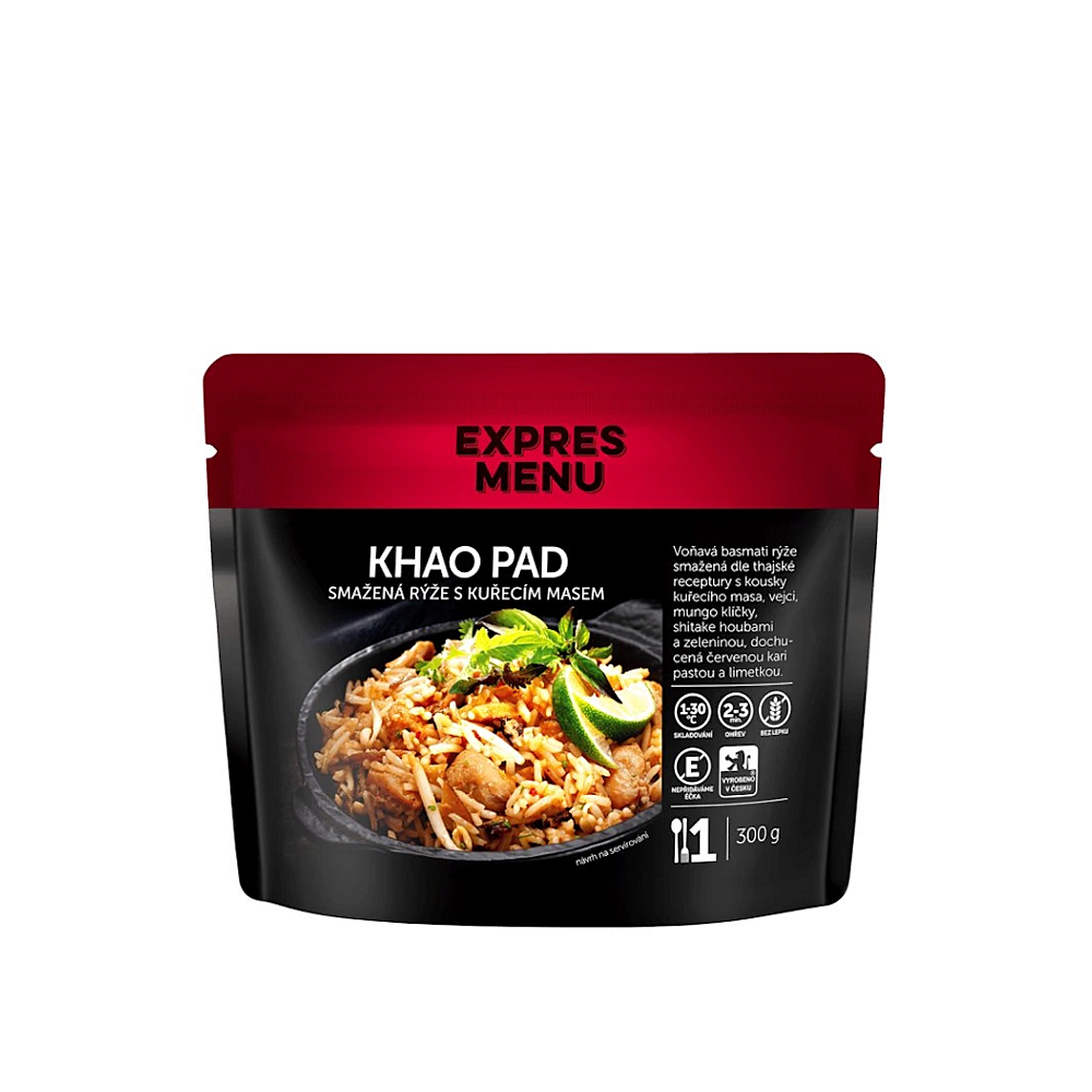 EXPRES MENU Khao Pad smažená rýže s kuřecím masem 1 porce