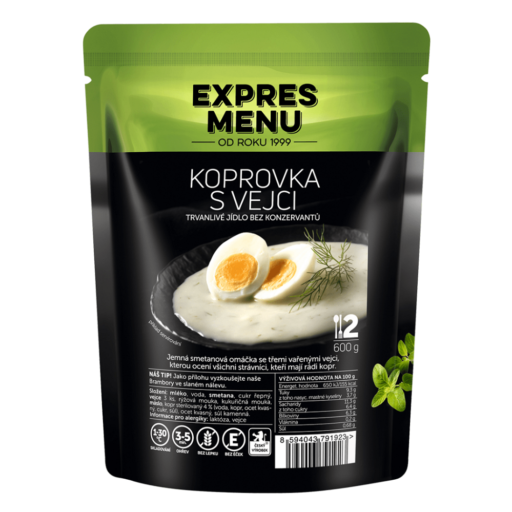 E-shop EXPRES MENU Koprová omáčka s vejci 2 porce