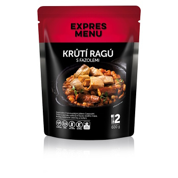 EXPRES MENU Krůtí ragů s fazolemi 600 g (Bezlepková hotová jídla a polévky) - Slané
