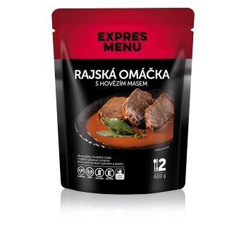 EXPRES MENU Rajská omáčka s hovězím masem bez lepku 2 porce (Bezlepková hotová jídla a polévky) - Slané