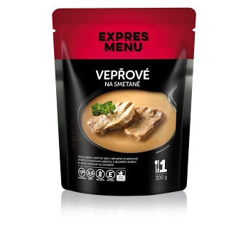 EXPRES MENU Vepřové na smetaně bez lepku 1 porce (Bezlepková hotová jídla a polévky)