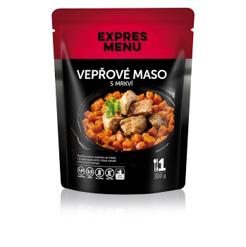 EXPRES MENU Vepřové s mrkví  bez lepku 1 porce (Bezlepková hotová jídla a polévky)