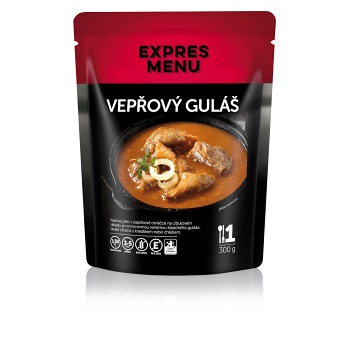 EXPRES MENU Vepřový guláš bez lepku 1 porce (Bezlepková hotová jídla a polévky)