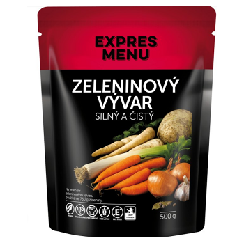 EXPRES MENU Vývar zeleninový 500 g (Bezlepková hotová jídla a polévky) - Slané, Nízkosacharidové (Low Carb)