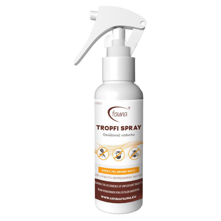 E-shop FAUNA Tropfi spray osvěžovač vzduchu při výskytu nepříjemného hmyzu 100 ml