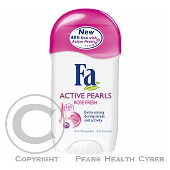 Fa deo stick Active Pearls Růže, 50ml (Tuhé deodoranty)