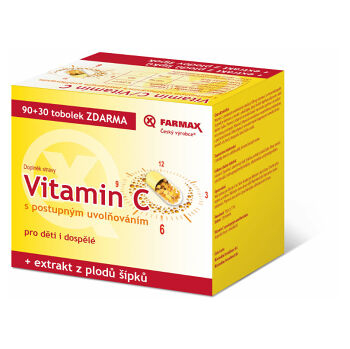 FARMAX Vitamin C s postupným uvolňováním 90+30 tobolek