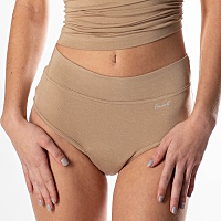 FAVAB Bambusové inkontinenční kalhotky s vysokým pasem LINA tělové, Velikost: M