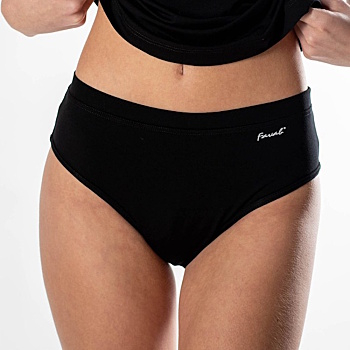 FAVAB Menstruační a inkontinenční bambusové kalhotky AVA černé, Velikost: M (Pratelné inkontinenční prádlo)