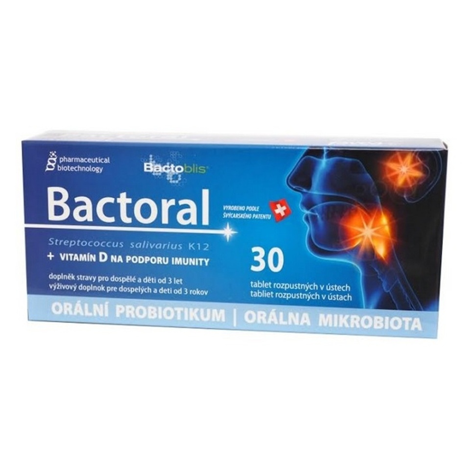 Levně FAVEA Bactoral + Vitamín D 30 tablet