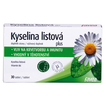 FAVEA Kyselina listová plus 30 tablet