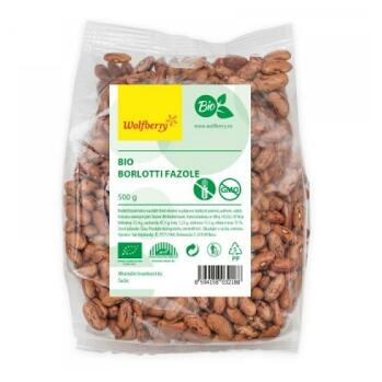WOLFBERRY Fazole Borlotti BIO 500 g  (Bio rýže, obilniny a luštěniny) - BIO